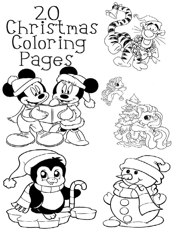 Christmas Party Coloring Pages