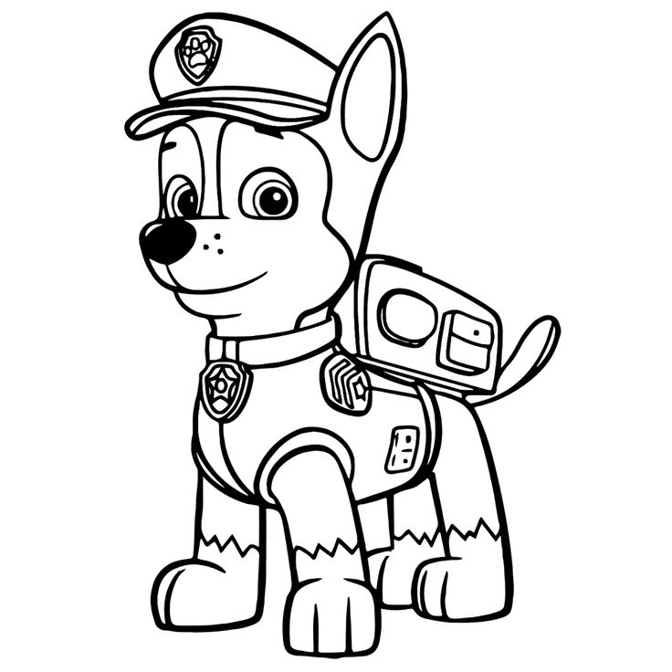 Christmas Paw Patrol Coloring Pages