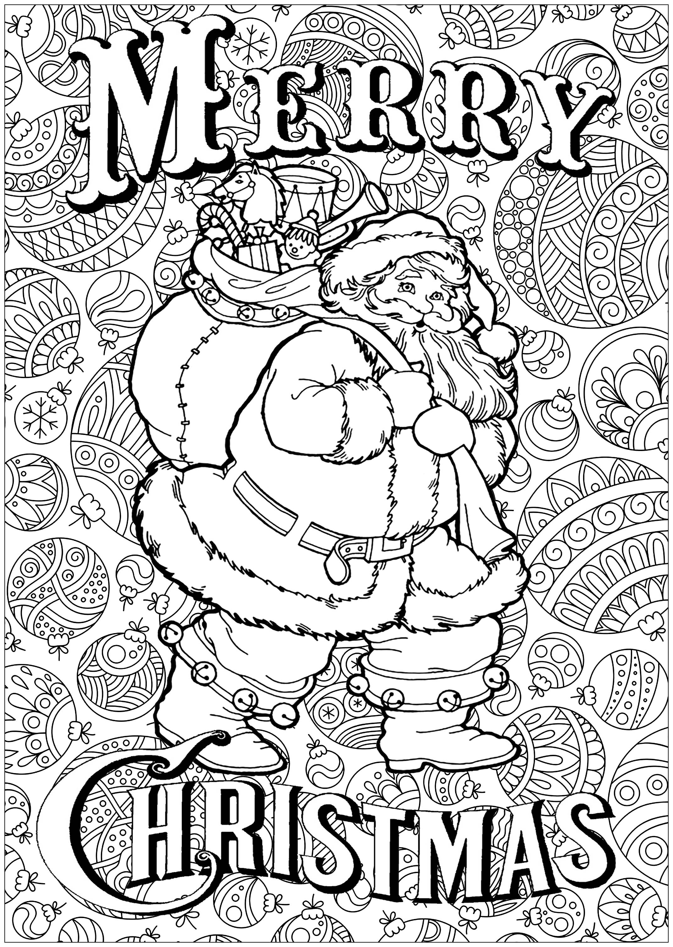 2141x3011 Christmas Coloring Pages For Adults 1 Adult
