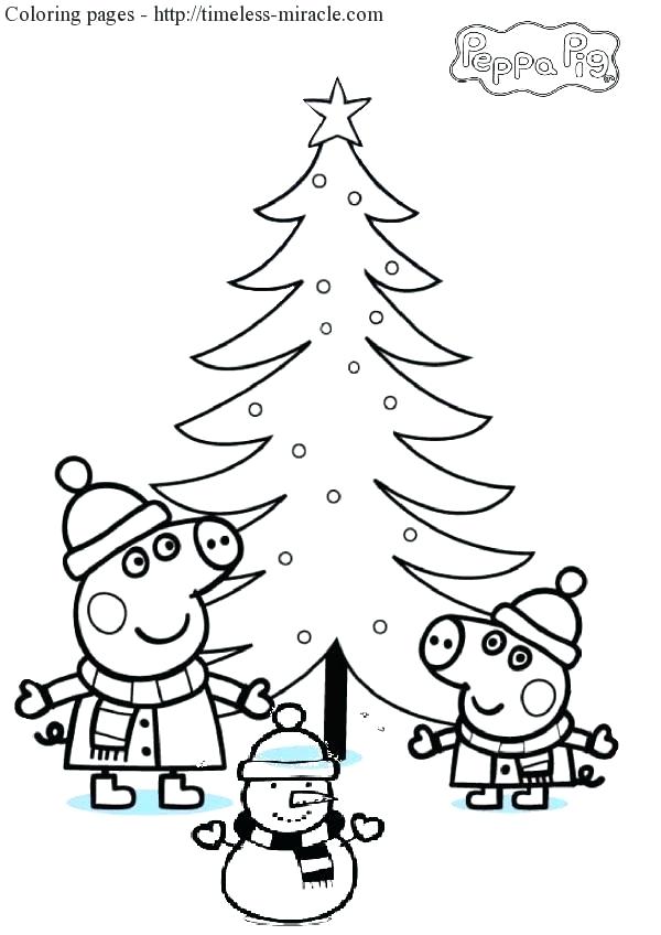 600x848 Coloring Pages Peppa Pig Free Peppa Pig Christmas Colouring Pages