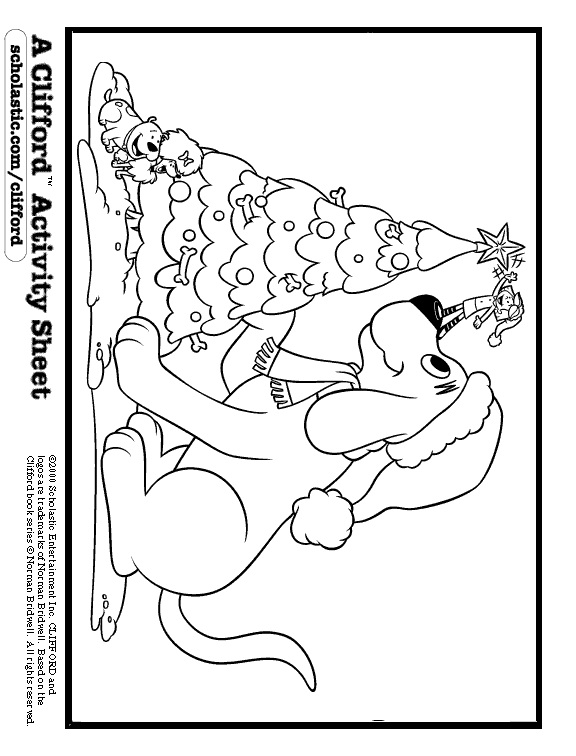 576x756 Color Clifford's Christmas Tree Parents