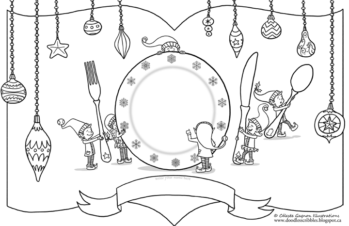 720x466 Printable Christmas Placemats To Color