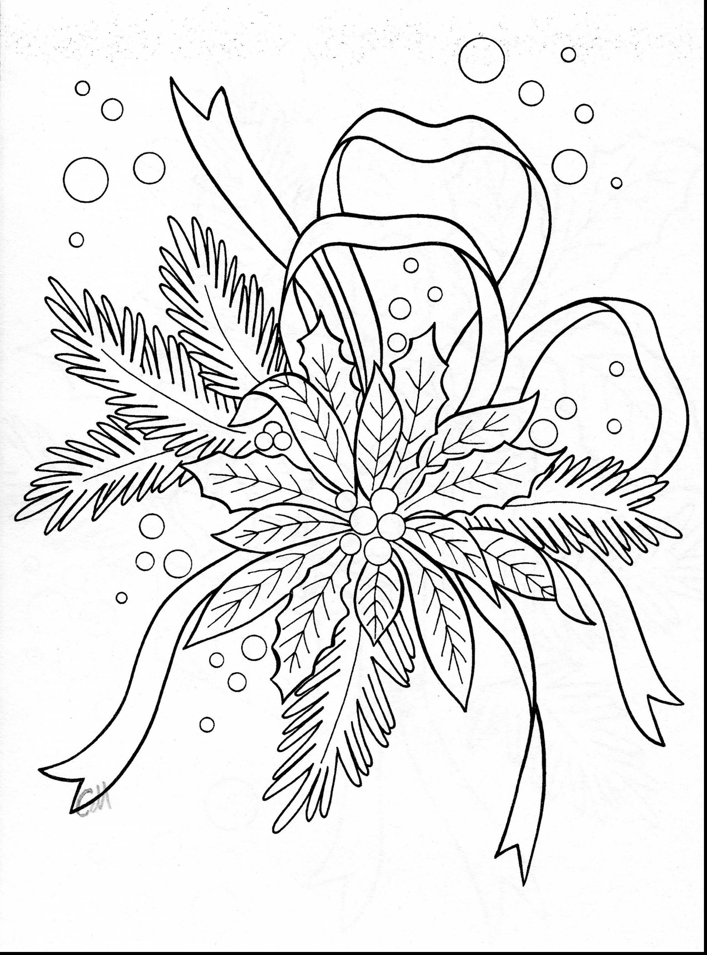 2321x3133 Fabulous Christmas Poinsettia Coloring Pages With Entrancing