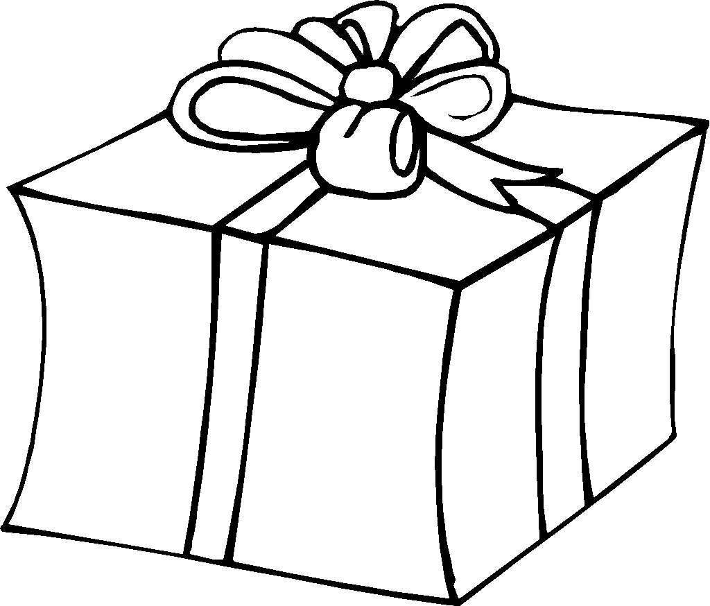 1024x874 Christmas Gift Box Coloring Pages
