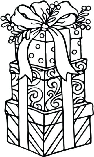 325x540 Christmas Present Coloring Page Gifts Under The Tree Teddy Bear