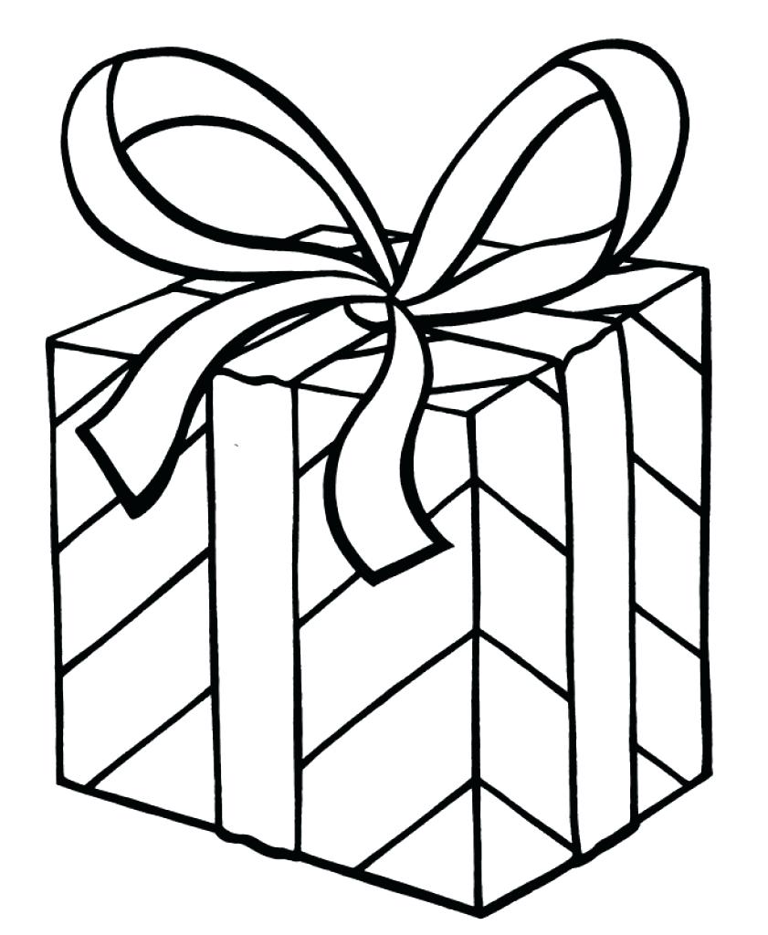 841x1024 Christmas Present Outline Clipart 1 Ideas Within
