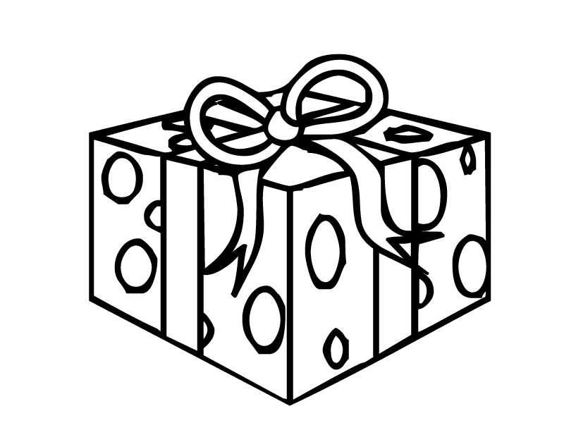 800x600 Present Coloring Pages