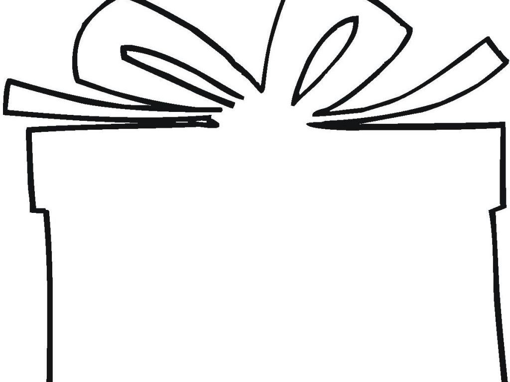 1024x768 Surprising Special Gift Coloring Page Christmas Presents Sheets