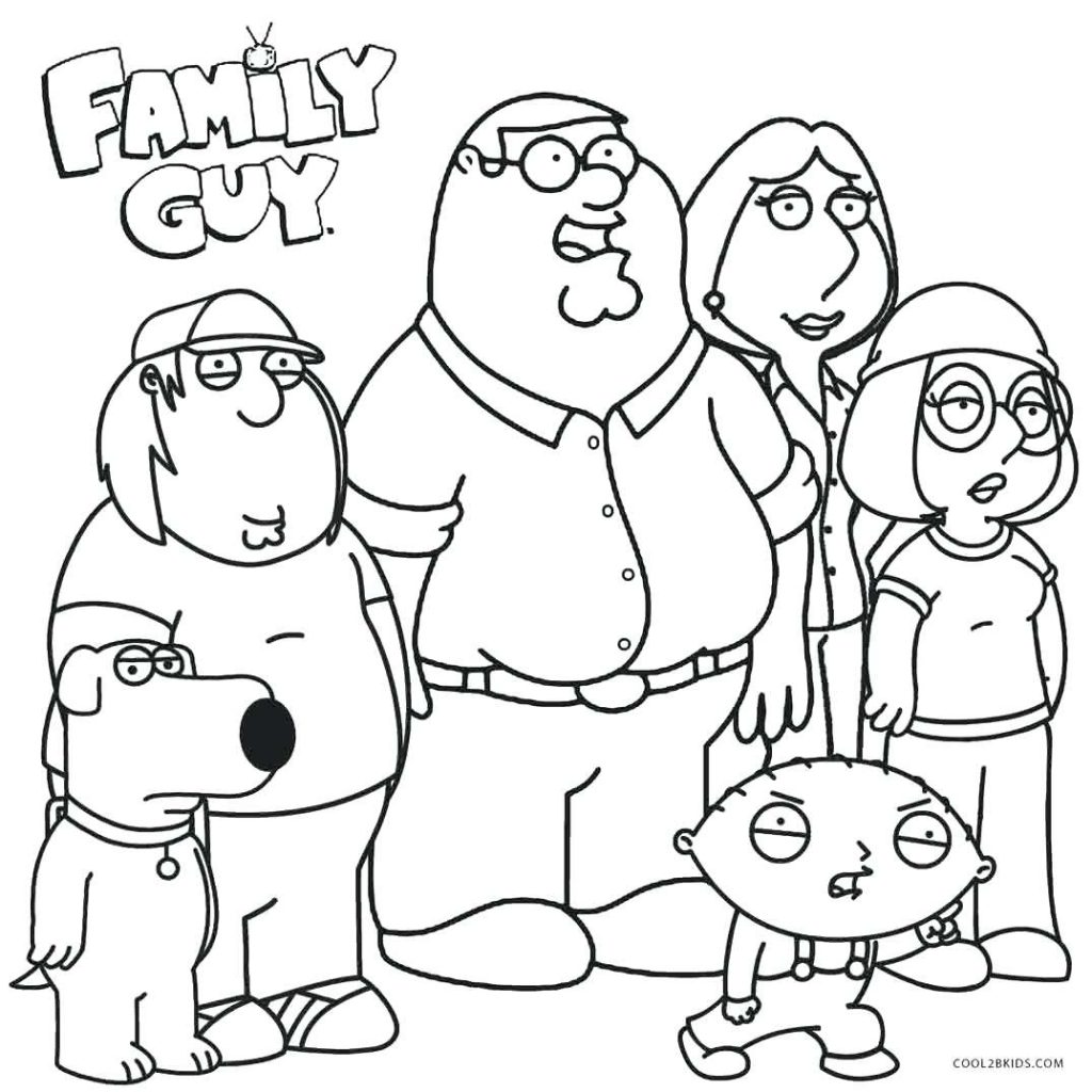 1024x1024 Coloring Pages ~ Printable Coloring Page Family Guy Pages
