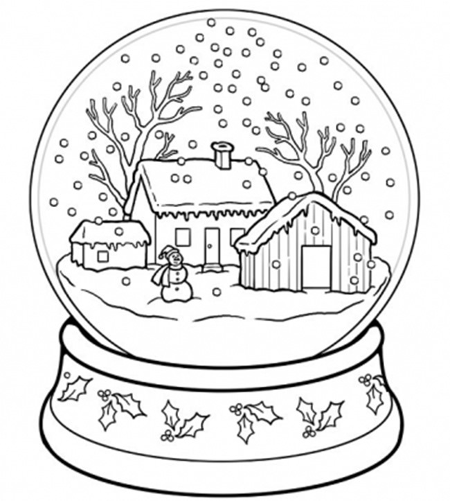 650x723 21 Christmas Printable Coloring Pages