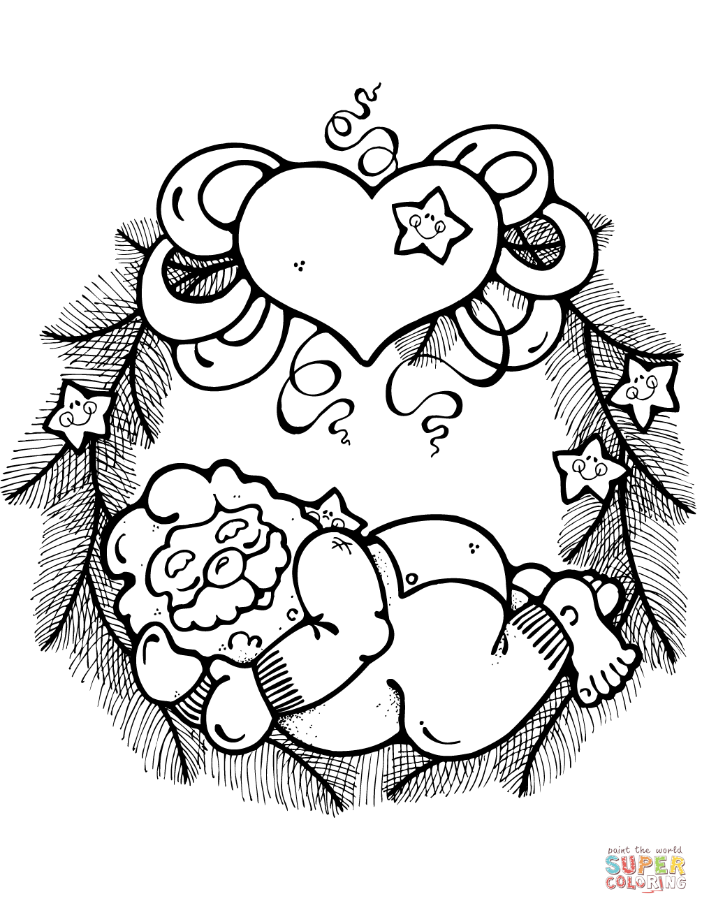 1005x1300 Christmas Wreath Coloring Pages Free Coloring Pages Wreath