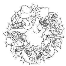 220x220 Christmas Garland Coloring Pages
