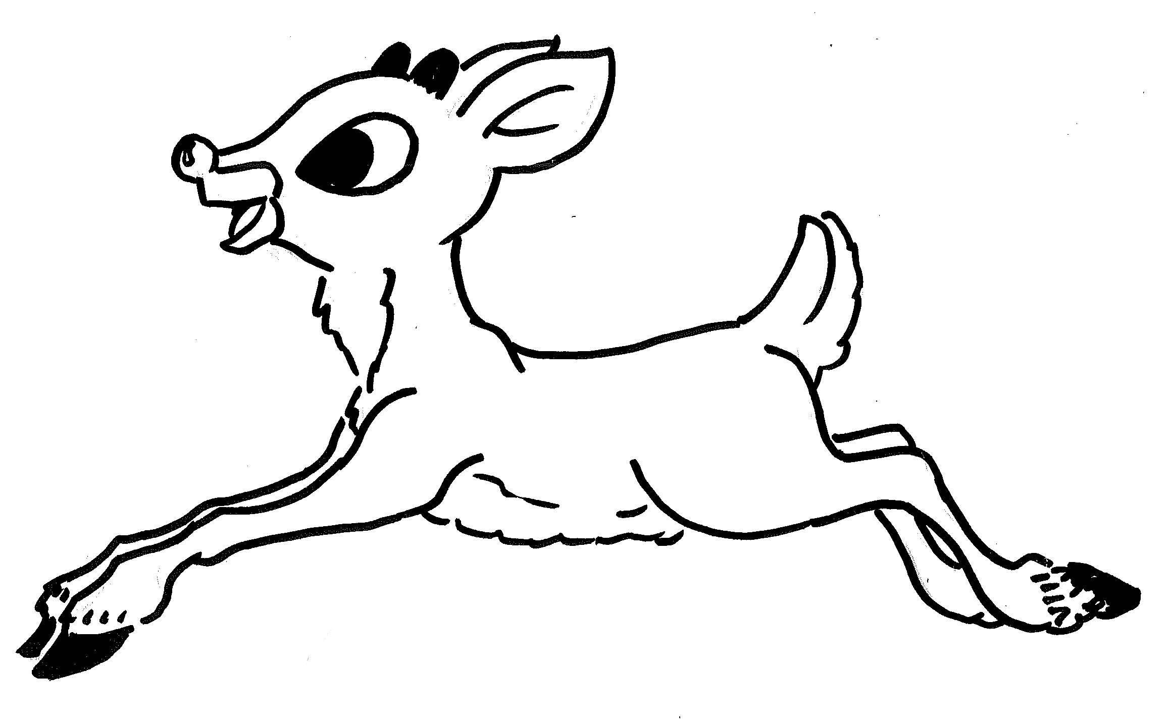 2315x1443 Rudolph Reindeer Coloring Pages