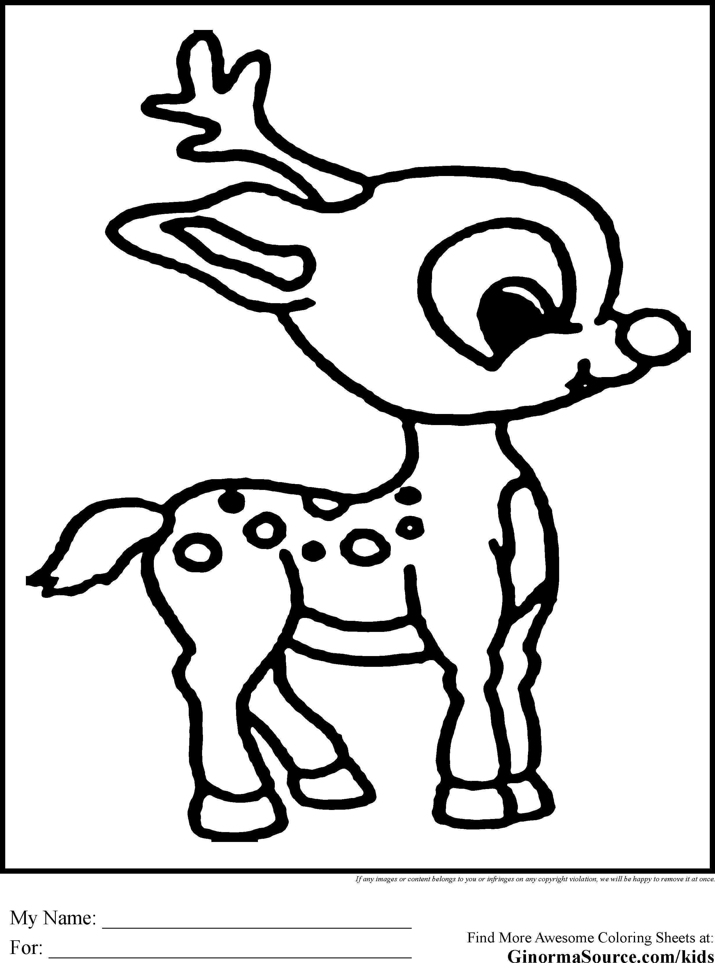 2459x3310 Impressive Rudolph Coloring Sheet 44 3858 Inside Pages