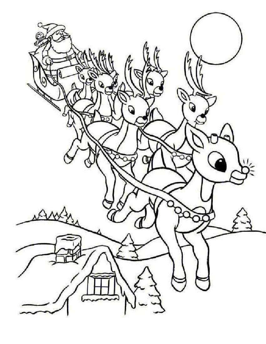 850x1100 Online Rudolph And Other Reindeer Printables And Coloring Pages