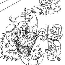 220x220 Nativity Shepherd Character Coloring Pages
