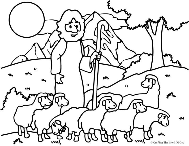 800x617 The Good Shepherd (The Lost Sheep) Coloring And Activity Pages