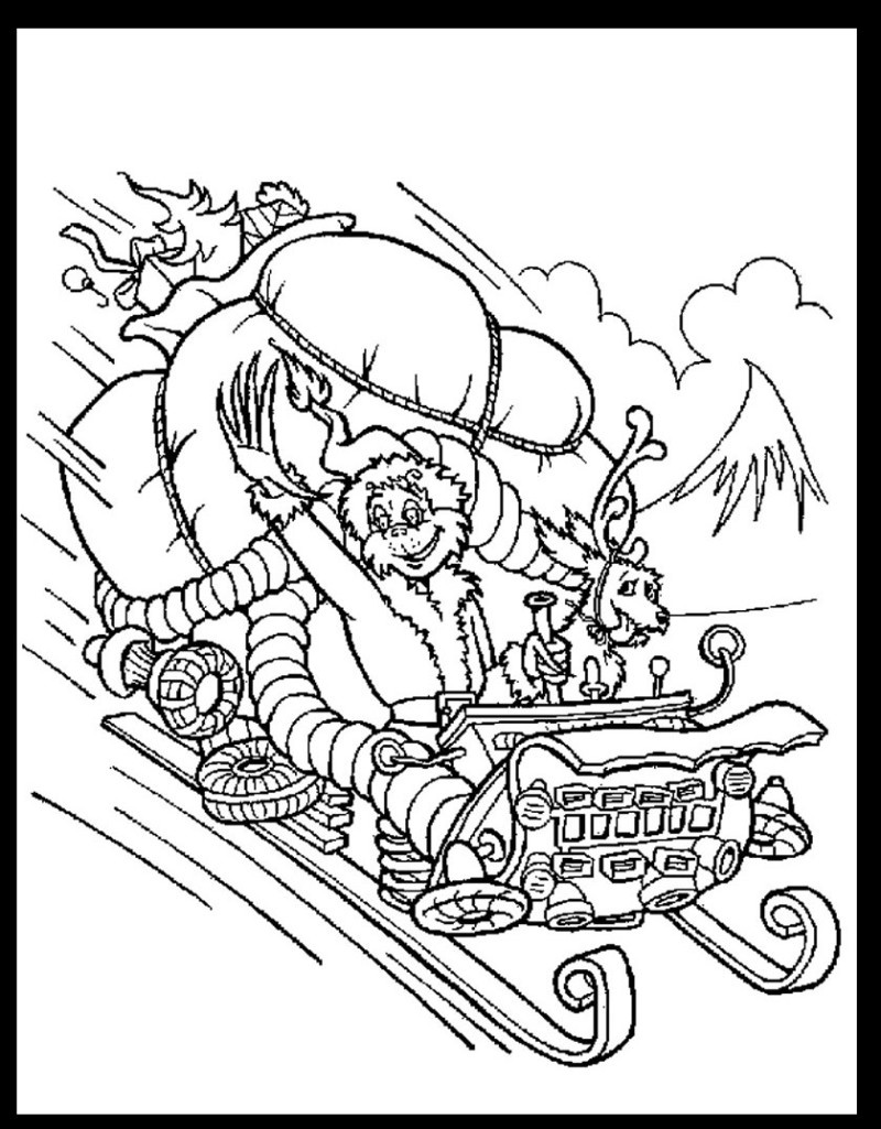 800x1025 The Grinch Coloring Pages Free Printable Cartoons Christmas Sheets
