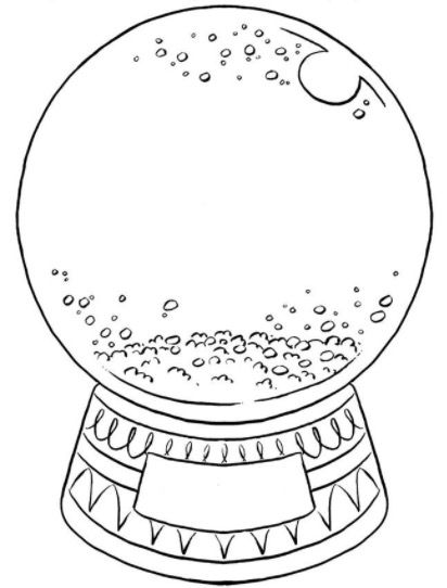 412x542 Create Your Own Snow Globe Coloring Page Teacher