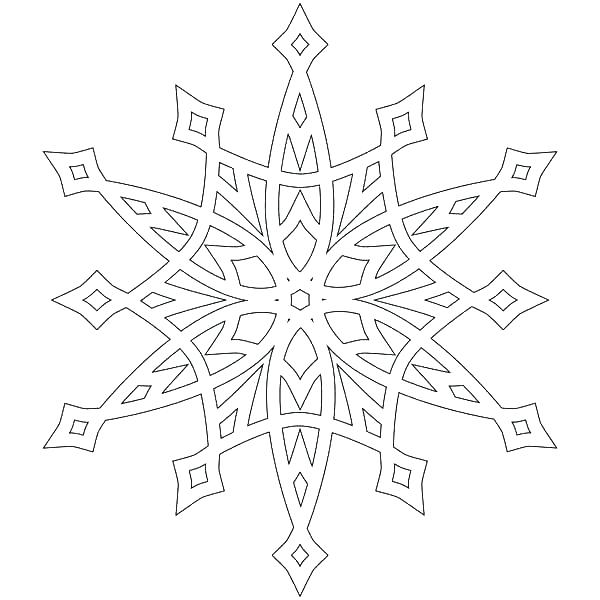 600x600 Snowflake Coloring Pages Free Snowflake Coloring Pages 9 Christmas