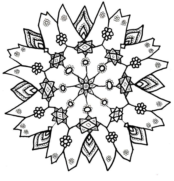 700x728 Snowflake Colouring Pages Christmas Snowflake Coloring Pages Dikma