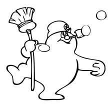 220x220 Cute Frosty Coloring Pages