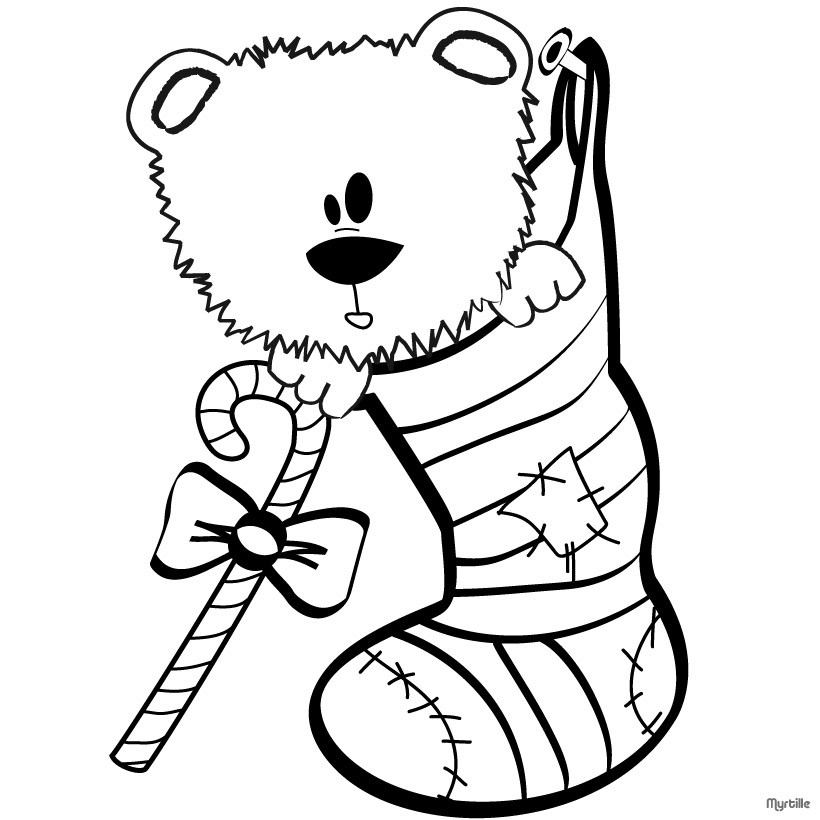 820x820 Christmas Stockings Coloring Pages