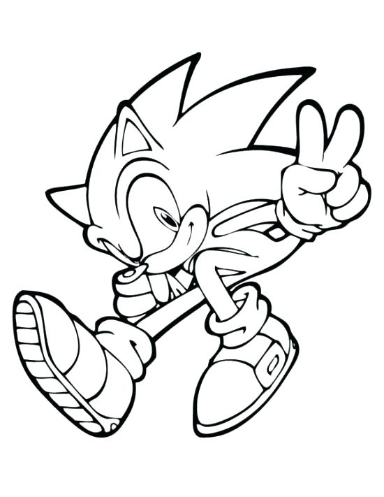 550x711 Sonic Hedgehog Coloring Pages Sonic Coloring Pages Online Sonic