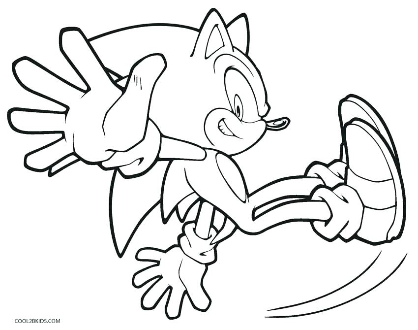850x670 Sonic The Hedgehog Coloring Pages Sonic Color Pages Printable