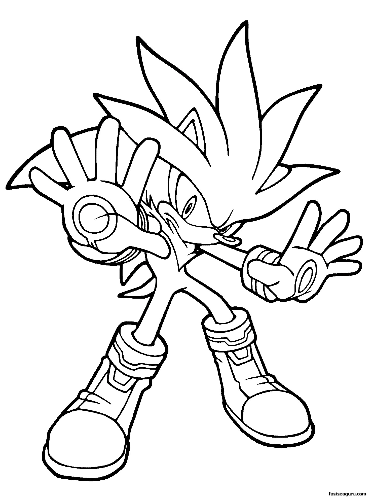 1474x1974 Revisited Sonic The Werehog Coloring Pages Hedgehog For Christmas