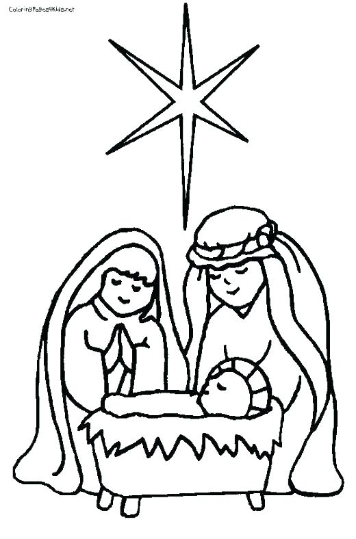 520x788 Manger Coloring Page Nativity Scene Coloring Pages Manger Scene