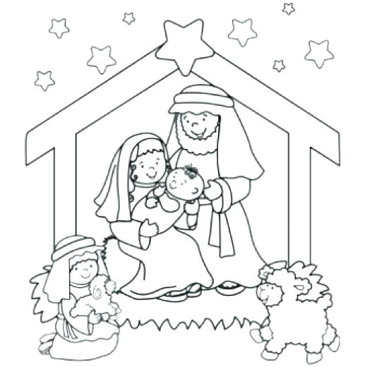 520x520 Stable Coloring Page Stable Coloring Page Barn Sunshine Over