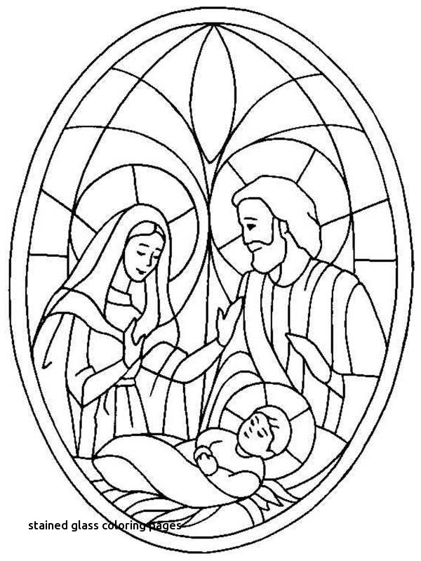 Christmas Stained Glass Coloring Pages