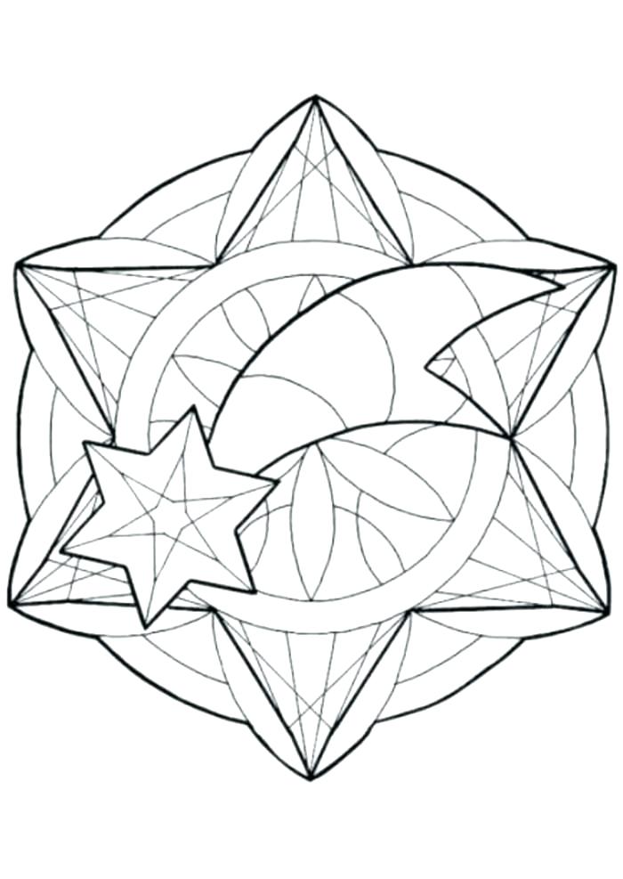 700x987 Christmas Star Coloring Pages Star Coloring Page Mandala