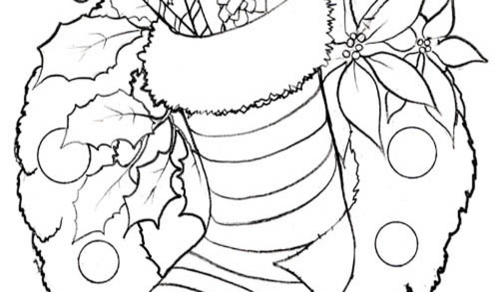 1024x600 Christmas Stocking Coloring Pagesfree Coloring Pages For Kids