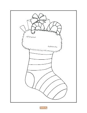 306x396 Christmas Stocking Coloring Pages Pattern Stocking Coloring Page