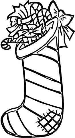 262x480 Christmas Stockings Coloring Pages Click To See Printable Version