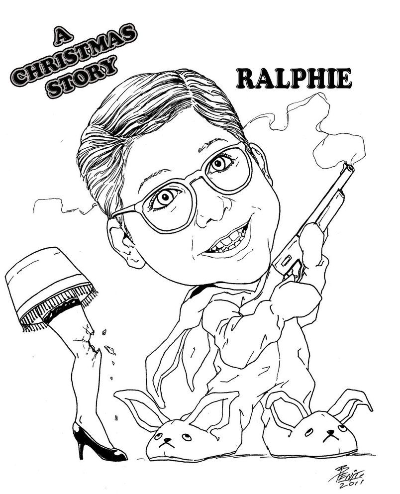 804x993 A Christmas Story Move Coloring Page Christmas Story Coloring