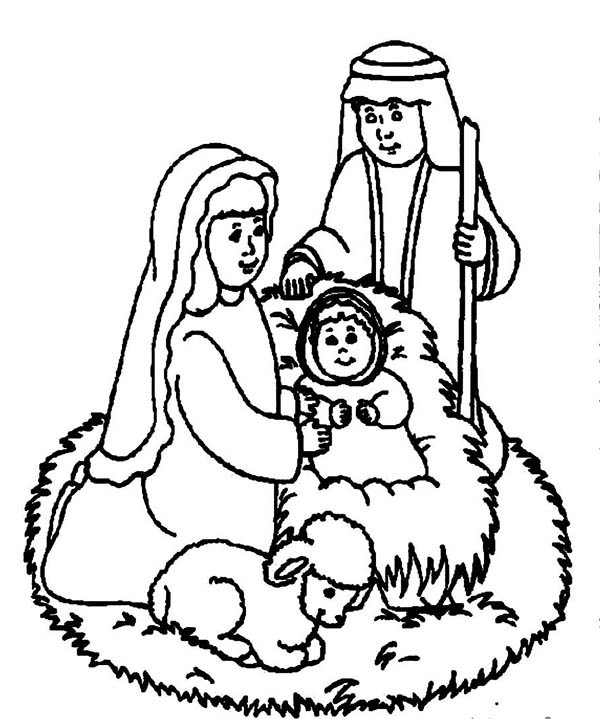 600x719 Welcoming The Savior Bible Christmas Story Coloring Pages Best