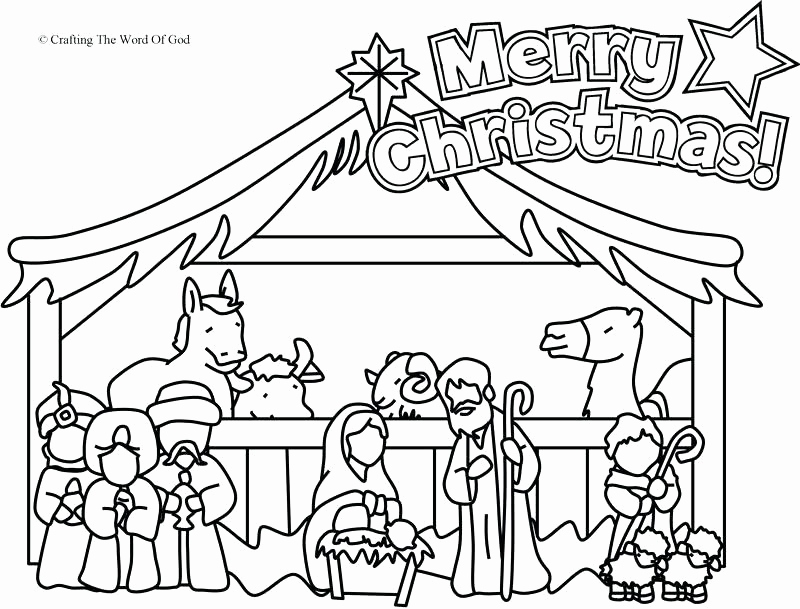 Christmas Story Coloring Pages Printable