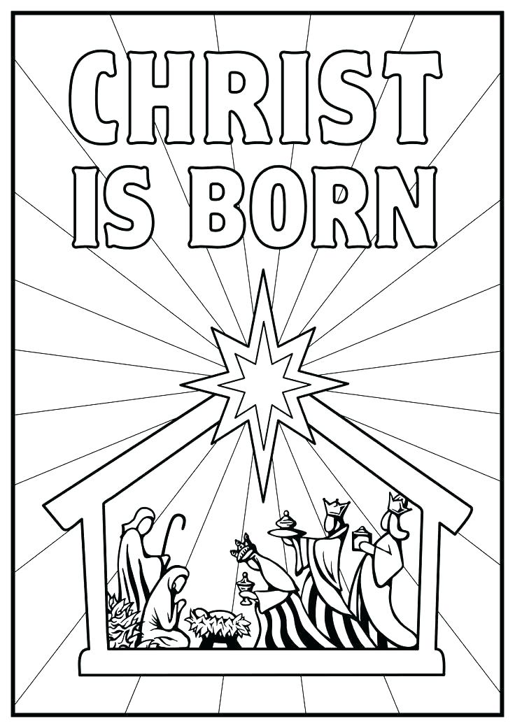 736x1041 Christmas Story Coloring Pages Best Of Nativity On Nightmare