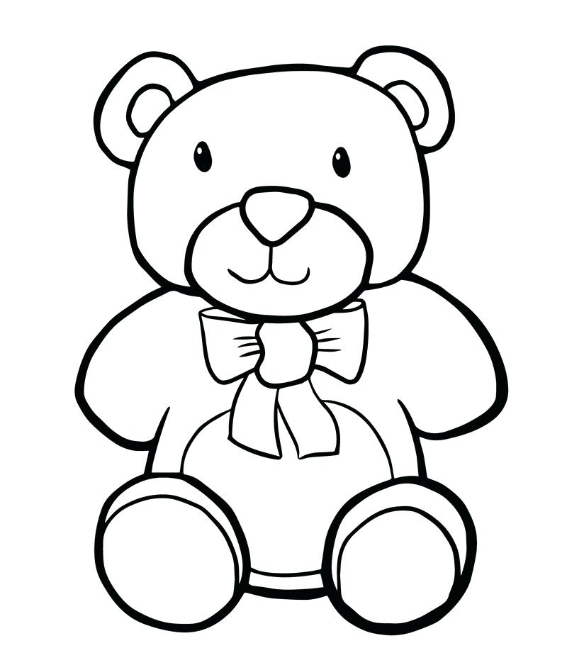 800x945 Teddy Bear Coloring Pages Free