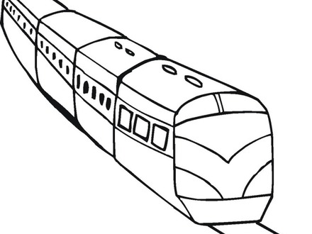 Christmas Trains Coloring Pages