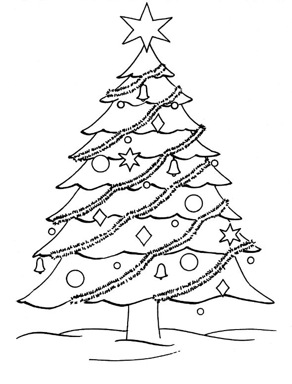590x776 Free Coloring Pages Christmas Tree Coloring Pages Christmas