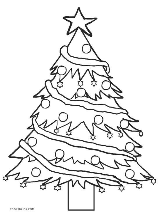 554x739 Printable Christmas Tree Coloring Pages For Kids Cool2bkids