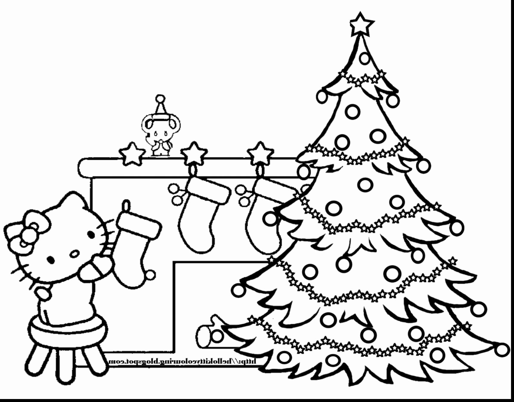 Christmas Tree Coloring Pages For Adults