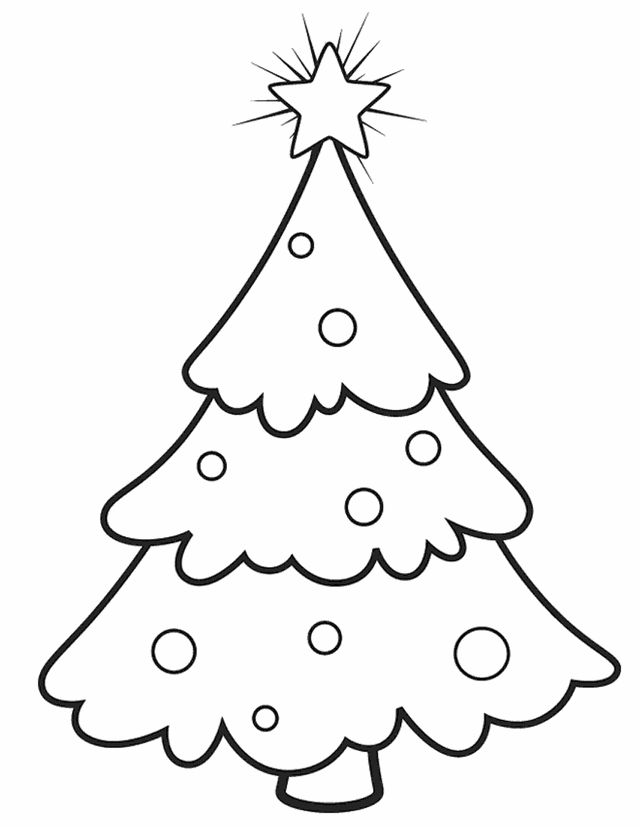 Christmas Tree Coloring Pages Free Printable
