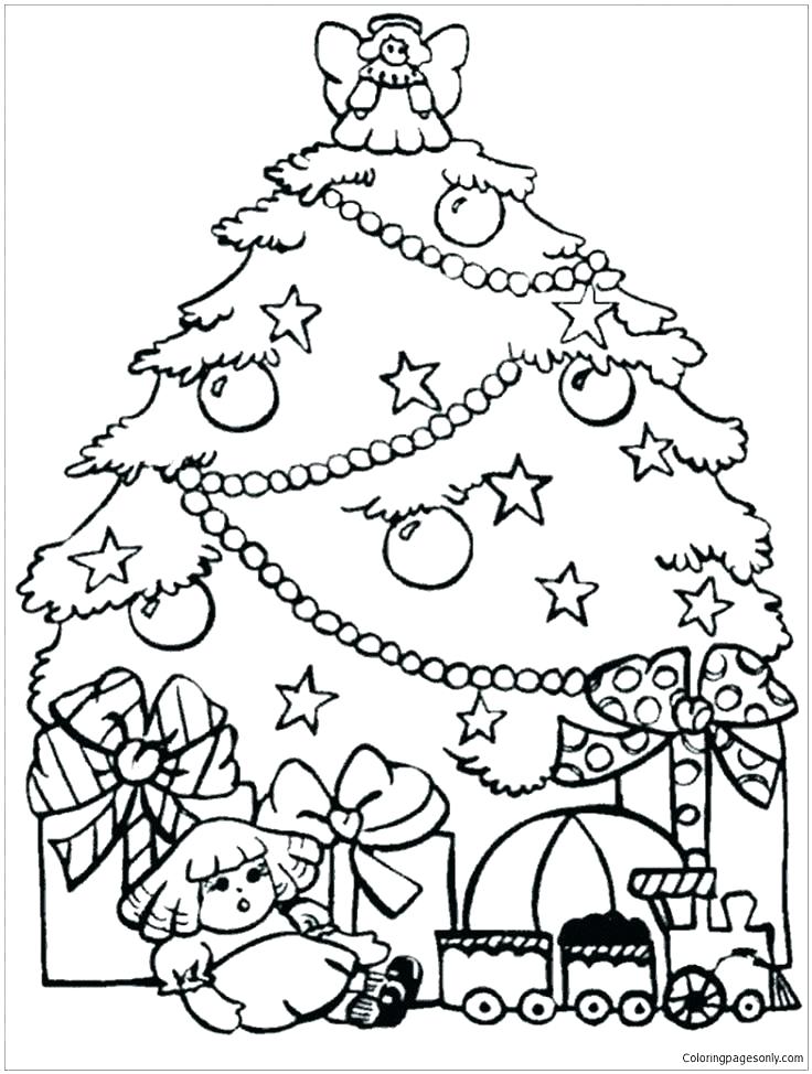 736x974 Coloring Pages Of Presents Present Coloring Page Presents Pages
