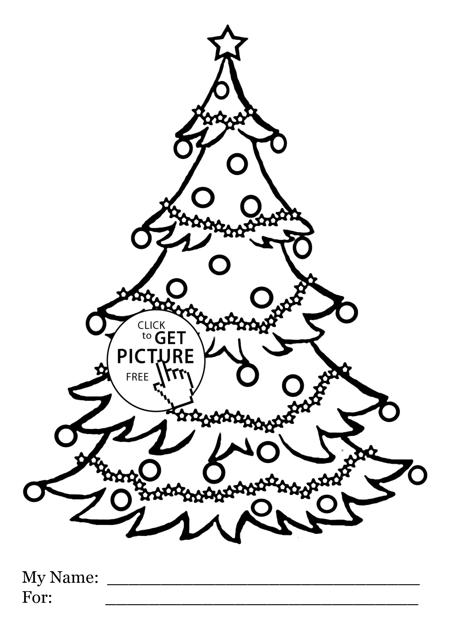 1483x2079 Best Of Beautiful Free Printable Christmas Tree Coloring Pages