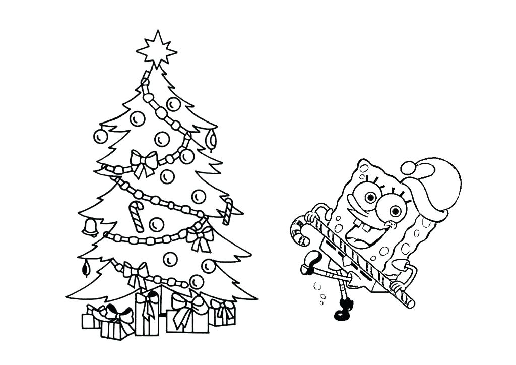 1024x724 Blank Christmas Tree Coloring Page Tree Coloring Pages Free
